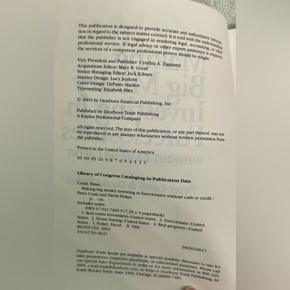 Making Big Money Investing In Foreclosures Without Cash Or Credit (Soft Cover) - Picture 4 of 12